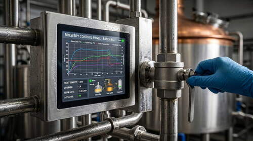โซลูชันบริษัทล่าสุดเกี่ยวกับ Stainless Steel Panel PCs: A Brewing Industry Computing Solution