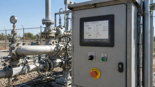โซลูชันบริษัทล่าสุดเกี่ยวกับ 1000-Nit Sunlight Readable Industrial Monitor in Oil & Gas Pump Station Monitoring
