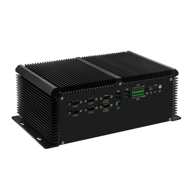 ราคาดี 4 Lan 6 COM 8 USB Fanless Box PC POE Core 7th I7-7700HQ Windows 10 ออนไลน์