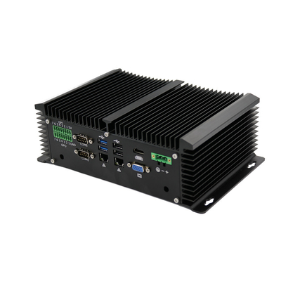 ราคาดี เคสโลหะแบบเต็มรูปแบบ Industrial Mini PC Windows 10 Pro คอมพิวเตอร์ตั้งโต๊ะแบบไม่มีพัดลม HDMI VGA Ports ออนไลน์