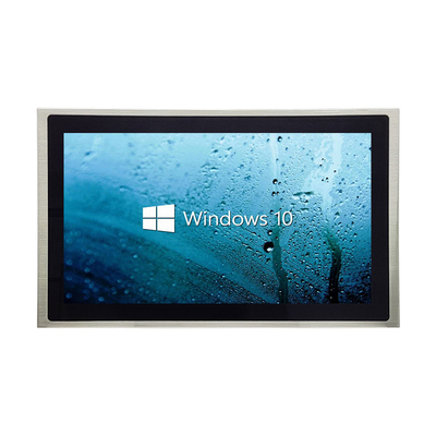 พานีลเหล็กไร้ขัดอุตสาหกรรม PC ครบ IP67 กันน้ํา 1000 Nits 2×IP67 USB