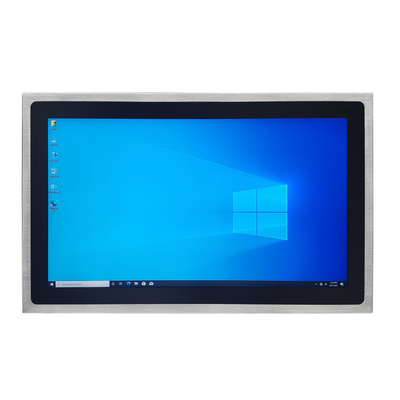 PC แพนเลสเหล็กไร้สแตนเลส พร้อม SSD ขนาด 128GB หน่วยเก็บข้อมูล DC 9V - 36V ความดันการทํางาน EETI 80 Touch Controller IC CE /