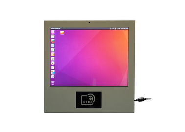 ราคาดี หน้าจอสัมผัสขนาด 15 นิ้วตลับโลหะสีขาว RFID พร้อมกล้อง Bluetooth ออนไลน์