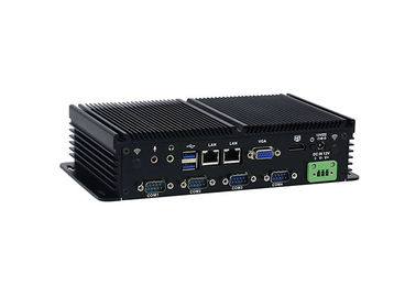 Fanless Industrial Mini PC อลูมิเนียมหล่อโลหะหล่อตาย 32G SSD Hard Disk