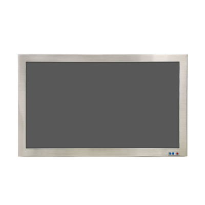 24 นิ้ว ครบ IP65 โมเนอร์สแตนเลสอุตสาหกรรม 1000nits Anti-Glare Optical Bond