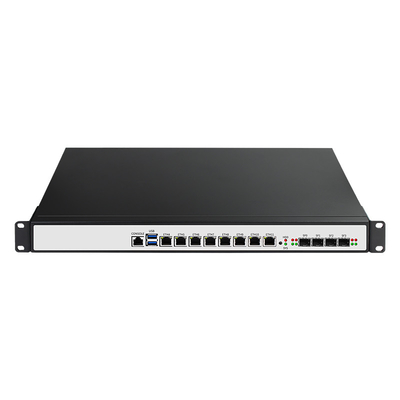 1U Pfsense OS เซอร์เวอร์ไฟวอลล์ PC เครือข่ายอุปกรณ์ เครือข่ายไร้สาย mini pc 4x10G