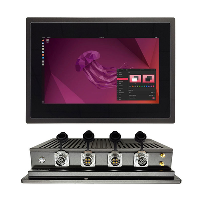 ปรับน้ํา IP65 แผนที่แข็งแกร่ง PC I5-4210U Celeron J4125 11.6 นิ้ว Capacitive Resistive Touch Panel PC