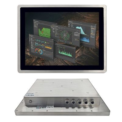 แท็บเล็ตคอมพิวเตอร์แข็งแกร่ง All In One IP69K กันน้ํา Optical Bonding Touch Screen 15 นิ้ว Intel Celeron J4125 8GB DDR4 128GB SSD