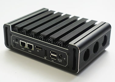 ราคาดี อลูมิเนียมอุตสาหกรรมมินิพีซี Intel i3 6100U Dual Core 2.3GHz 2 พอร์ต LAN ออนไลน์