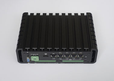 I7-6500U การวิเคราะห์วิดีโออุตสาหกรรมมินิพีซี GPIO Four POE ทำงานกับเว็บแคม