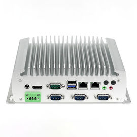 คอมพิวเตอร์ฝังตัวแบบไม่มีพัดลม J1900 Industrial mini pc พร้อม 6xCOM
