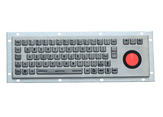 ราคาดี LED Backlit 5VDC PS2 คีย์บอร์ดโลหะอุตสาหกรรม Stainless Steel 68keys ออนไลน์