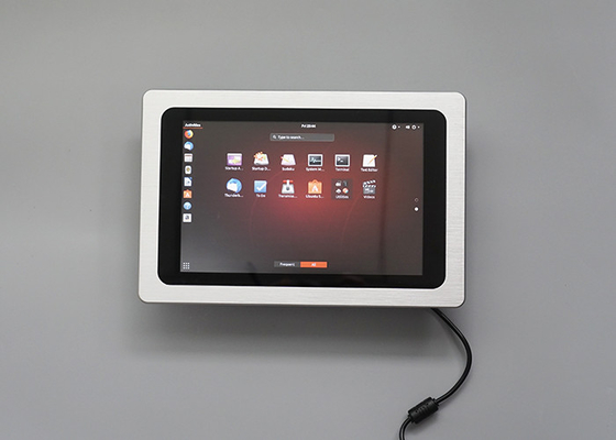 ราคาดี FCC 1280x800 Industrial LCD Panel PC เงิน 10 คะแนน 64G SSD Capacitive Touch PC ออนไลน์