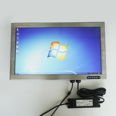 เครื่องเล่นด้วย USB Stick Lcd Monitor ความสว่างสูง 1000 Nits Front 3mm AF Glass
