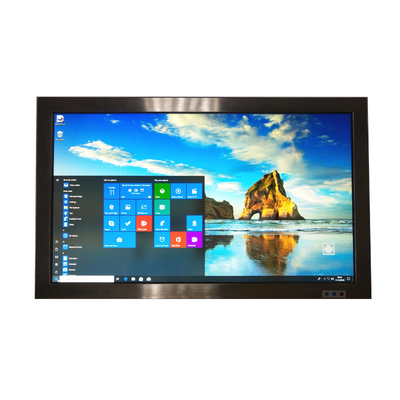 IP65 กันน้ำสแตนเลสทั้งหมดในหนึ่งพีซี 21.5 นิ้ว Intel Celeron J1900 4 X USB